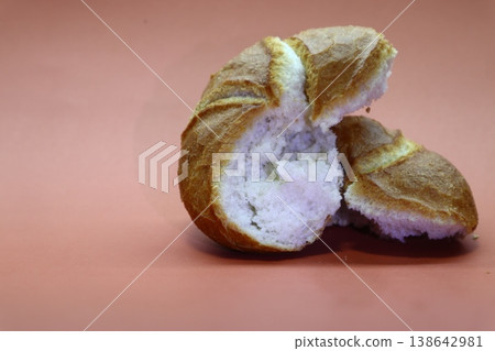 Traditional white Kaiser roll with linseeds and sesame seeds. Traditional white Kaiser roll with linseeds and sesame seeds. 138642981