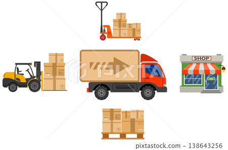 Delivery and storage concept Delivery and storage concept 138643256