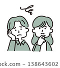 帶有問號的男人和女人 138643602