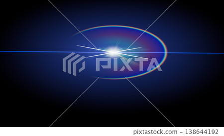 flare overlay light blue rainbow oval with horizontal line on black background, optical lens glow effect, realistic sunburst shimmer, professional photo editing beam, isolated glow flare overlay light blue rainbow oval with horizontal line on black background, optical lens glow effect, realistic sunburst shimmer, professional photo editing beam, isolated glow 138644192