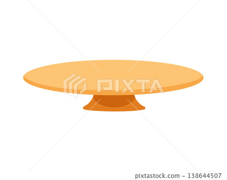 Cake stand. Flat vector clipart, illustration with isolated background. Cake stand. Flat vector clipart, illustration with isolated background. 138644507