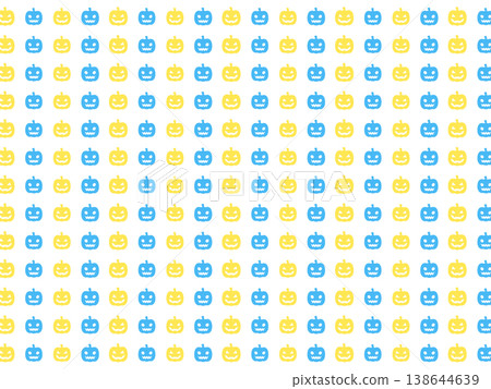 Blue and yellow Halloween background material Blue and yellow Halloween background material 138644639