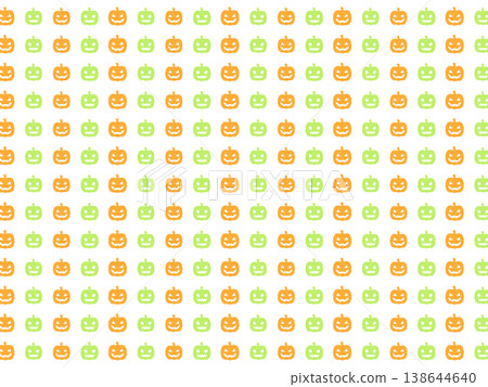 Green and orange Halloween background material 138644640