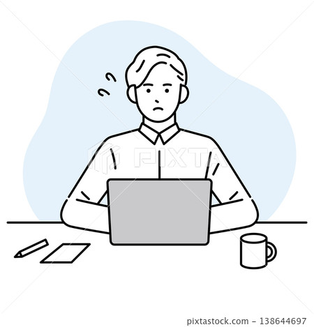 一個在電腦工作上遇到麻煩的人 138644697