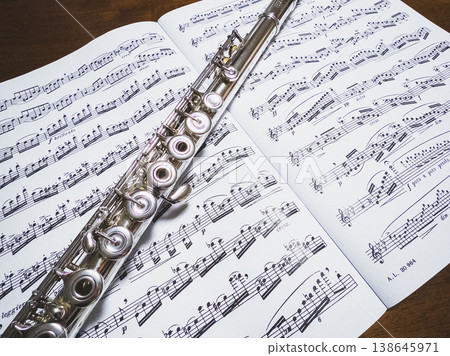 Flute and sheet music imagery | Music, practice, classical music Flute and sheet music imagery | Music, practice, classical music 138645971
