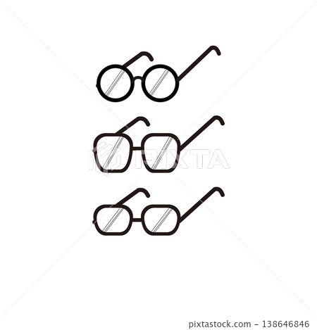Father's Day Illustration Set | Icons of Clocks, Ties, Glasses, and Flowers 138646846