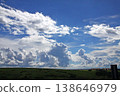Summer clouds and blue skies in São Paulo State 138646979