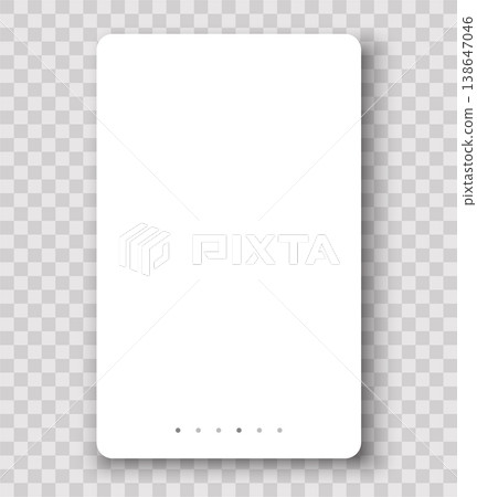 Editable vector mobile app screen template with pagination dots on transparent background Editable vector mobile app screen template with pagination dots on transparent background 138647046