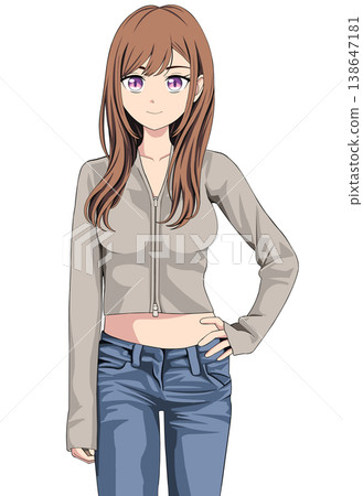 A woman who poses A woman who poses 138647181
