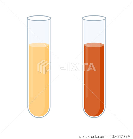 Urine sample tube set with a lid for diagnostics. Ketone and PH rapid test for ketogenic and alkaline diets. Vector illustration. Urine sample tube set with a lid for diagnostics. Ketone and PH rapid test for ketogenic and alkaline diets. Vector illustration. 138647859