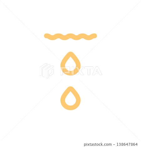 Yellow urine drops sign for urinalysis testing. Vector illustration for bladder infection, cystitis, kidney disease analysis. Yellow urine drops sign for urinalysis testing. Vector illustration for bladder infection, cystitis, kidney disease analysis. 138647864