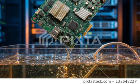 ASIC Miner Extracted From Boiling Immersion Cooling Fluid ASIC Miner Extracted From Boiling Immersion Cooling Fluid 138648227