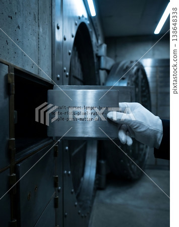 Placing Titanium Crypto Backup Inside a Bank Vault 138648338
