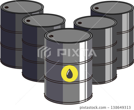黑色油桶 黑色油桶 138649313