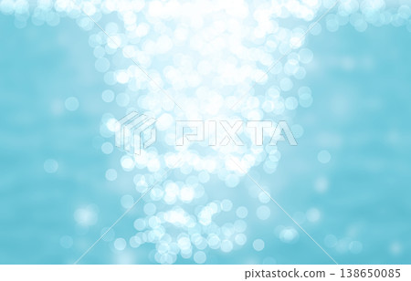 A refreshing blue and white bokeh background image featuring sparkling water and light. A refreshing blue and white bokeh background image featuring sparkling water and light. 138650085