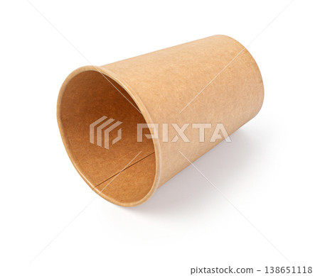 Brown paper coffee cup isolated on white background Brown paper coffee cup isolated on white background 138651118