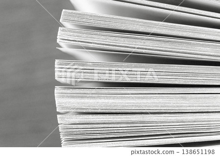 Pages of a book forming abstract lines texture 138651198