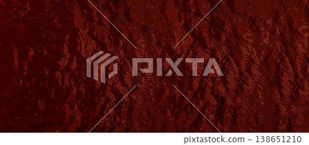 Deep red abstract rough wrinkled metallic texture background 138651210