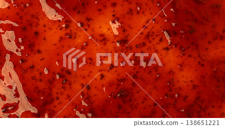 Sweet chili sauce liquid texture food background Sweet chili sauce liquid texture food background 138651221