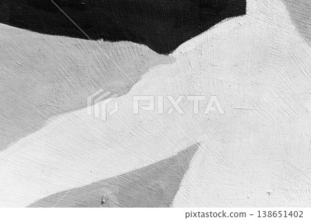 Black and white abstract photography showcasing a textured wall 138651402