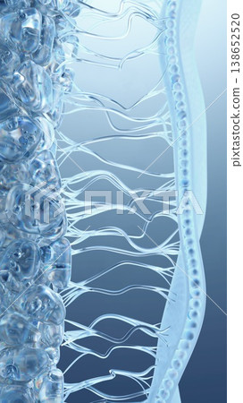 Illustration of Biological Cells and Structures in High Detailed View Illustration of Biological Cells and Structures in High Detailed View 138652520