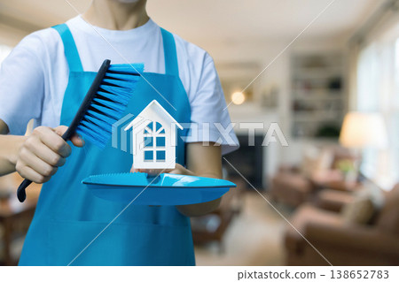 Carefully cleaning tiny home Carefully cleaning tiny home 138652783