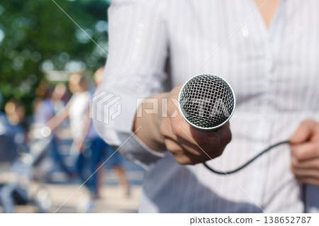 Microphone for singing 138652787
