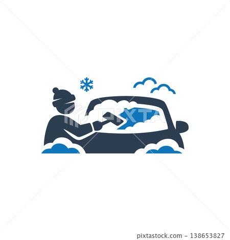 Winter Snow Removal Icon Winter Snow Removal Icon 138653827