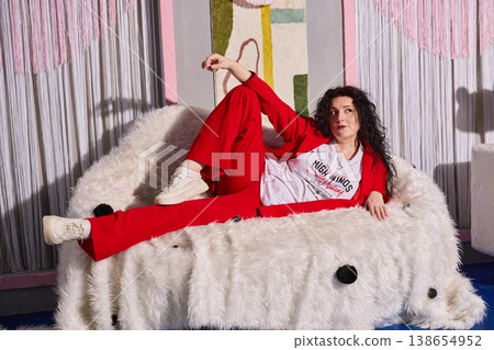 Charming portrait showcasing poised person in modern environment Charming portrait showcasing poised person in modern environment 138654952