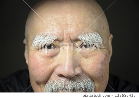 The smile of a bearded old man The smile of a bearded old man 138655435