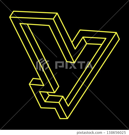 Impossible optical illusion shapes. Optical art objects. Sacred geometry. Impossible figures. Line art. Impossible optical illusion shapes. Optical art objects. Sacred geometry. Impossible figures. Line art. 138656025