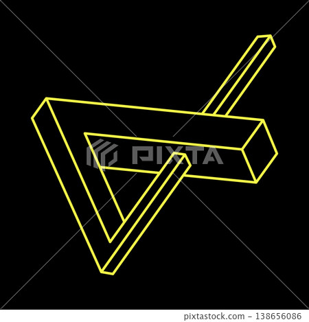 Impossible optical illusion shapes. Optical art objects. Impossible figures. Line art. Geometry. Impossible optical illusion shapes. Optical art objects. Impossible figures. Line art. Geometry. 138656086