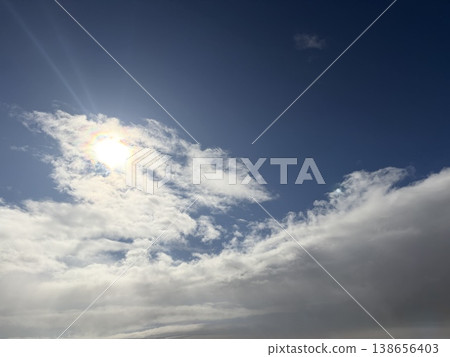 太陽插入雲層 太陽插入雲層 138656403