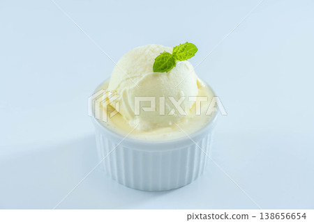 Vanilla ice cream dessert Vanilla ice cream dessert 138656654