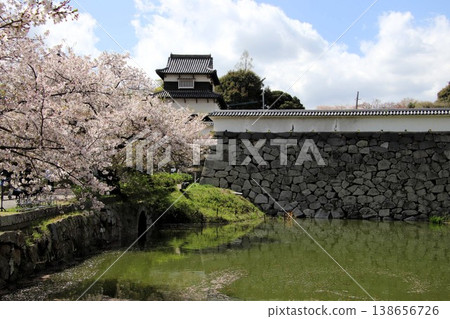 福岡市舞鶴公園福岡城遺址的潮見櫓塔 福岡市舞鶴公園福岡城遺址的潮見櫓塔 138656726