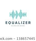 Minimal Equalizer Logo Clean Audio Wave Icon for Modern Branding 138657445