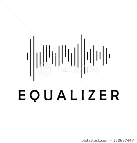 Premium Audio Equalizer Logo Elegant Sound Branding for Modern Business 138657447