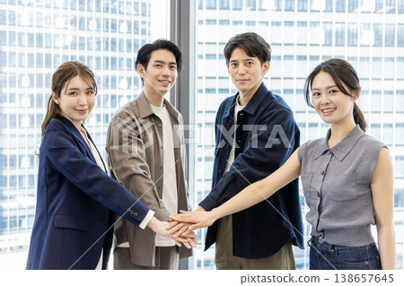 Huddle, spirit, hurray! 138657645