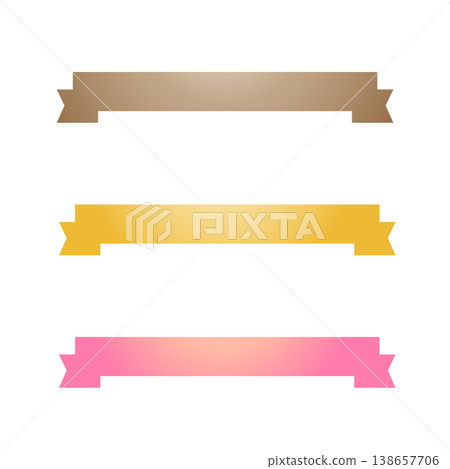 A set of three gradient color ribbon banners, with a simple background material for horizontal frame heading labels and decorations. A set of three gradient color ribbon banners, with a simple background material for horizontal frame heading labels and decorations. 138657706
