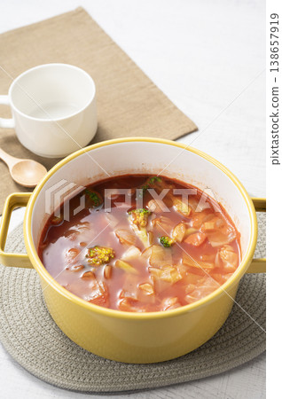 Minestrone soup Minestrone soup 138657919