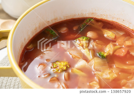 蔬菜通心粉湯 138657920