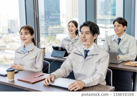 staff in work clothes staff in work clothes 138658108