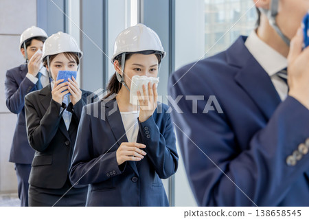 高層建築疏散演習 138658545