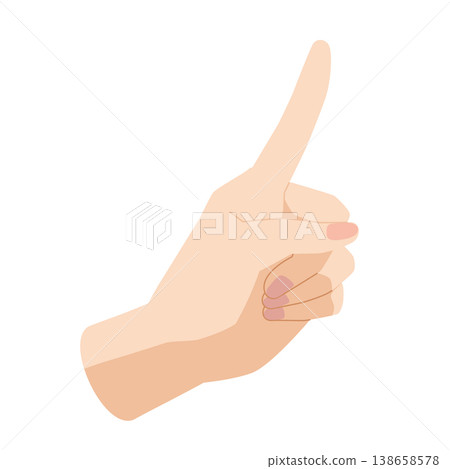 Left hand pointing Left hand pointing 138658578