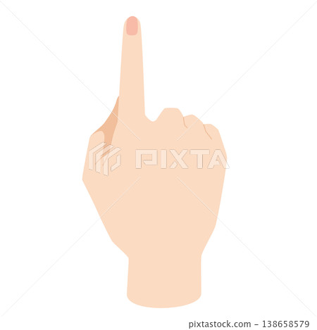 Right hand pointing upwards Right hand pointing upwards 138658579