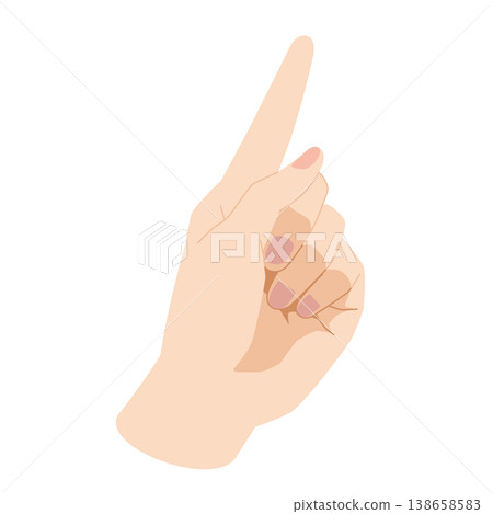 Left hand pointing 138658583