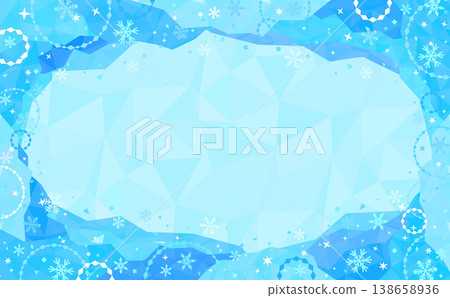 Pop-style cool ice frame and ice background 4_horizontal Pop-style cool ice frame and ice background 4_horizontal 138658936