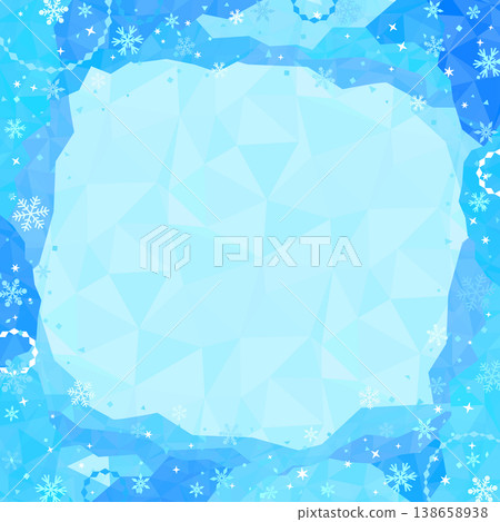 流行風格的酷炫冰框和冰背景 4_square 138658938