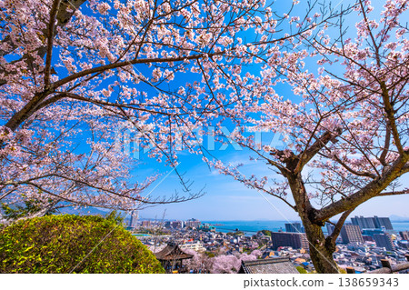 Cherry blossoms and views at Mii-dera Temple Cherry blossoms and views at Mii-dera Temple 138659343