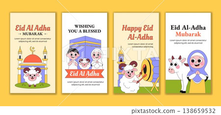 Flat Cartoon Hand Drawn Social Media Story Template Happy Eid Al Adha Background Flat Cartoon Hand Drawn Social Media Story Template Happy Eid Al Adha Background 138659532